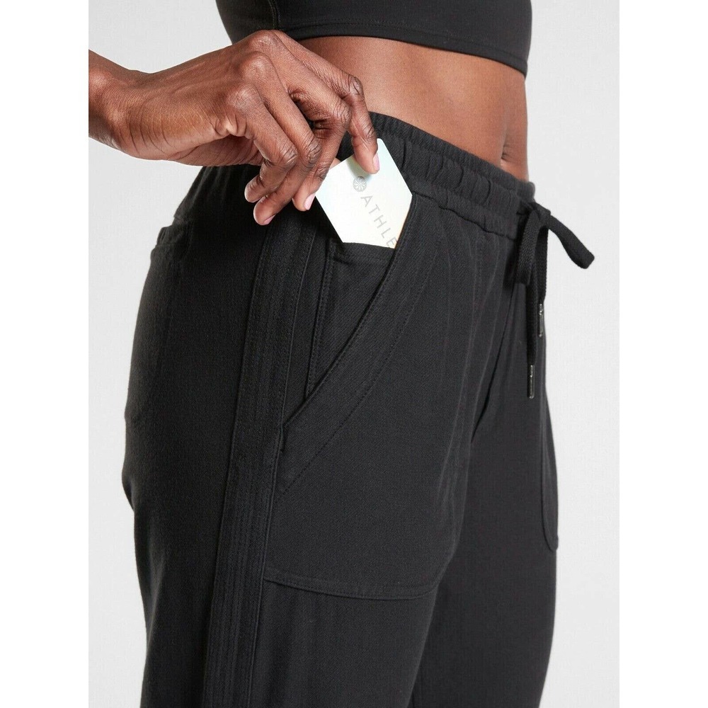 ✨2/$20 Athleta Farallon Jogger Pants Faded Black Size 0 Drawstring Athletic - Picture 8 of 12